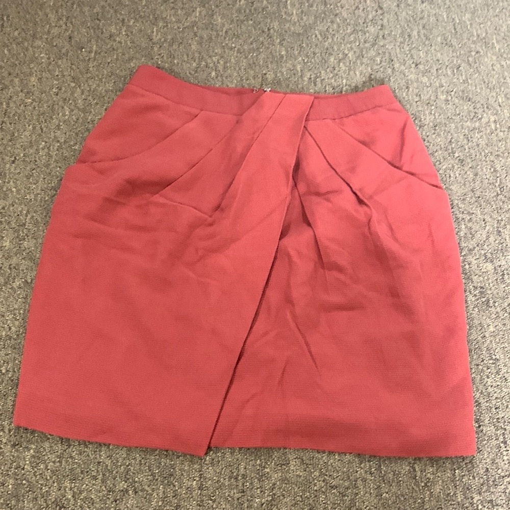 Burnt Orange Pencil Skirt - Size 8